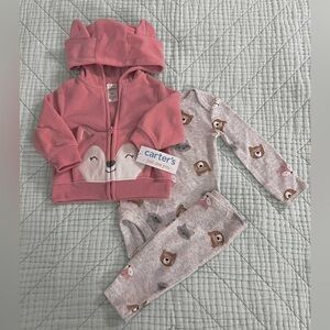 Carters 3-Month “Woodland Creatures” 3-Piece Outfit.